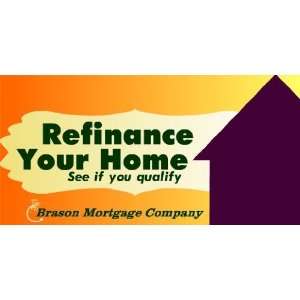  3x6 Vinyl Banner   Refinance, See If You Qualify 