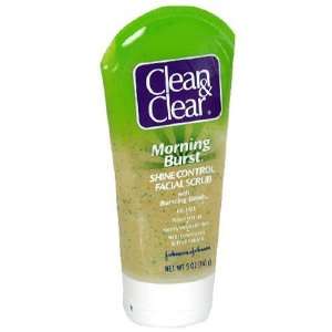 Clean & Clear Morning Burst Shine Control Facial Scrub with Bursting 