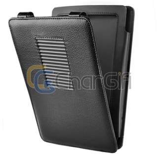 For New Nook Color Black Leather Gel Case Cover With Stand  