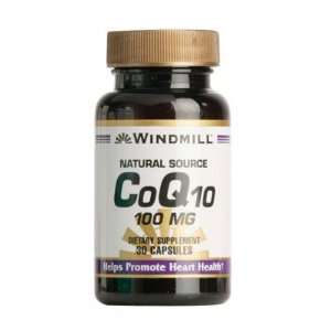  Windmill  Co Q Enzyme Q 10, 100mg, 30 Capsules Health 
