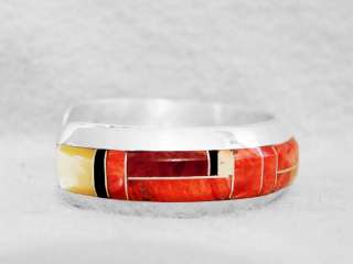 Navajo Bracelet Orange Spiny Oyster S Silver Sm Wrists  