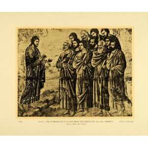  1931 Collotype Duccio Di Buoninsegna Christ Mountain 