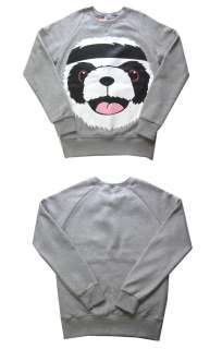 NEW Big Face Panda Sweatshirt Crew Neck 2NE1 KPOP 2 Colors  