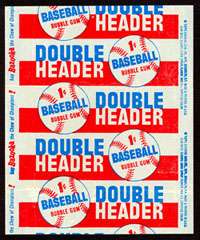 1955 Topps Double Header 1 cent Baseball Wrapper  