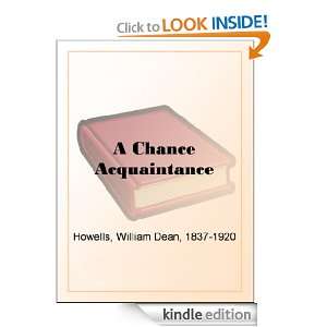 Chance Acquaintance William Dean Howells  Kindle Store