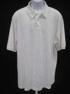 CALVIN KLEIN Mens White Short Sleeve Polo Shirt Sz 2XT  