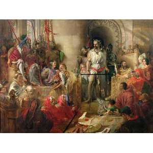   Daniel Maclise   24 x 18 inches   The Trial of William Wallace at
