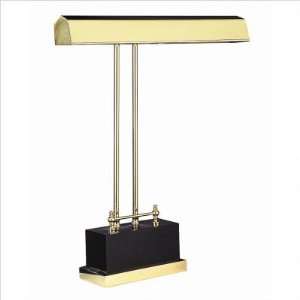 House of Troy Digital Piano Lamp in Polished Brass and Black   P14 D01