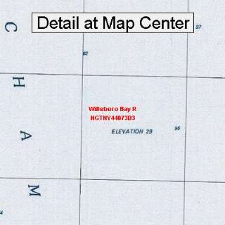  USGS Topographic Quadrangle Map   Willsboro Bay R, New 