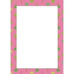  Note Sheets   Pink Palms Note Sheets with Acrylic Holder 