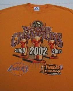LOS ANGELES LAKERS 2002 NBA Finals XL T SHIRT  