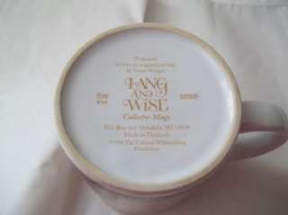 LANG & WISE POTPOURRI COFFEE CUP MUG SUSAN WINGET 1998 #14  