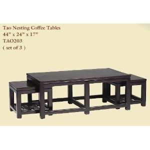  William Sheppee USA   Tao Nesting Coffee Tables Set/3 
