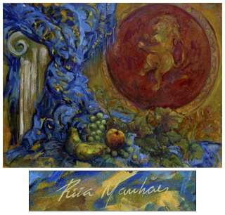 ITALIAN SCENE~~Orig Abstract Painting~~Brazil Fine Art  