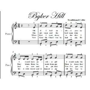    Byker Hill Easy Piano Sheet Music Traditional Celtic Books