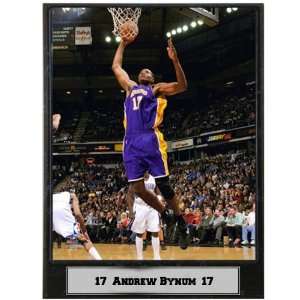  Andrew Bynum Photograph Nested on a 9x12 Plaque Sports 