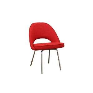   Modern Red Twill Executive Side Chair By Wholesale Interiors
