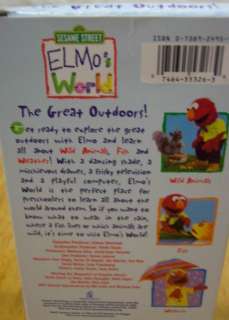 Sesame Street ELMOS WORLD The Great Outdoors VHS VIDEO 794645532636 