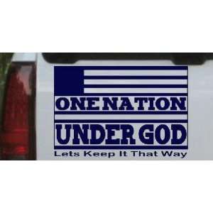 One Nation Under God Christian Car Window Wall Laptop Decal Sticker 