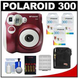 Polaroid PIC 300 PIC 300L Instant Film Analog Camera Kit Red NEW USA 