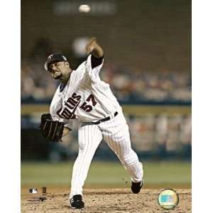 Johan Santana Pitching Color 8x10