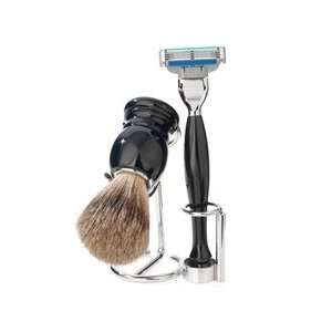 ERBE Gillette MACH3 Shaving Set with Pure Badger Shaving Brush. Made 