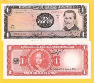 EL SALVADOR 1 Colon Banknote World Money Currency Note Pick 115 BILL N 
