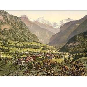 Vintage Travel Poster   Wilderswyl Bernese Oberland Switzerland 24 X 