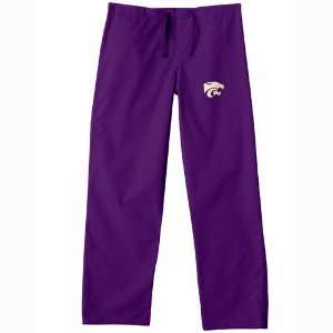 BSS   Kansas State Wildcats NCAA Classic Scrub Pant (Purple) (Small)