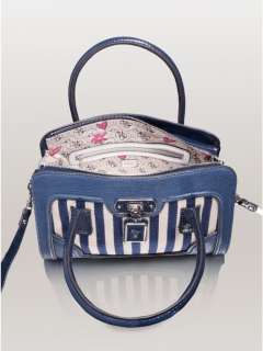 NEW GUESS Breeze Satchel Handbag, Blue, CA345007, NWT  