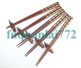PAIRS WOODEN CHOPSTICKS blessingSTAND FREE #3154  