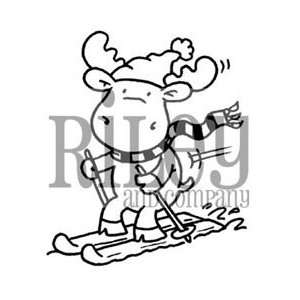  Riley And Company Cling Rubber Stamp Snowski Riley; 2 