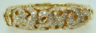 Neimans Jean Vitau Gemveto Co 18K Gold Diamond Bracelet  
