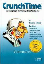 CrunchTime Contracts, (0735563055), Steven L. Emanuel, Textbooks 