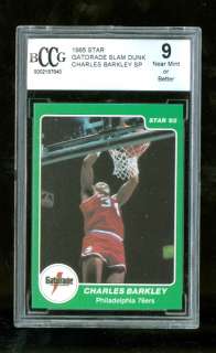 Charles Barkley 1985 Star Company Card Gatorade Slam Dunk SP BCCG 9 
