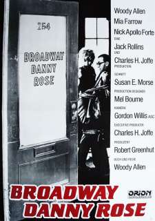 Brodway Danny Rose ORIGINAL A 1 Kinoplakat Woody Allen  