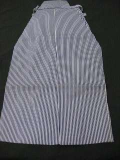 Mens Navy & Gray Striped Andon hakama (Skirt) A360  