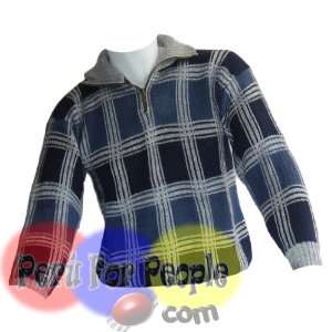 Alpaca Sweater Men Half Zip Jumper Size Medium Ch003021