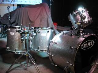 Mapex Saturn Silver Sparkle 4 piece Drum Set (Great Condition)  