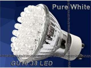 GU10 White 38 LED Spot Light Bulb Lamp Spotlight 230V  