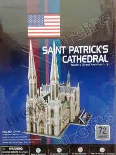 Paper 3D Puzzle Model New York Saint St. Patricks Cathedral NEW 