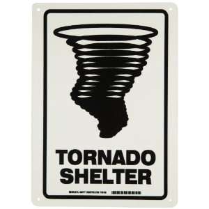   And Directional Sign, Legend Tornado Shelter (With Tornado Picto