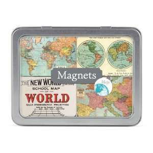  Cavallini Magnets Vintage Maps, 24 Assorted Magnets