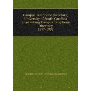   . 1997 1998 University of South Carolina at Spartanburg Books
