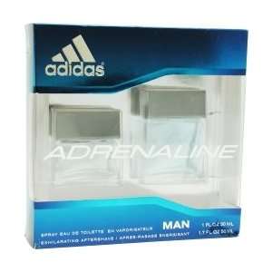 ADRENALINE by Adidas Gift Set for MEN EDT SPRAY 1 OZ & AFTERSHAVE 1.7 