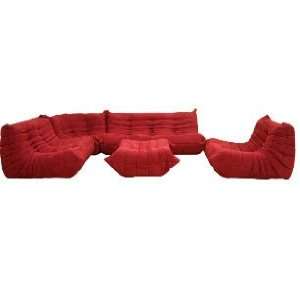  Red Fabric Sofa by Wholesale Interiors