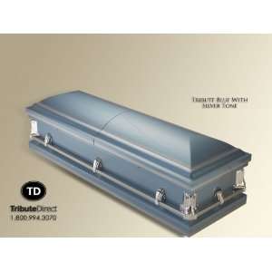  Tribute Blue with Silver Tone Casket 