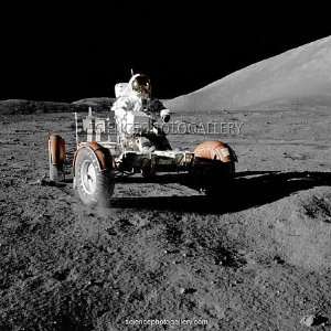  Eugene Cernan on Lunar Rover, Apollo 17 Photographic 