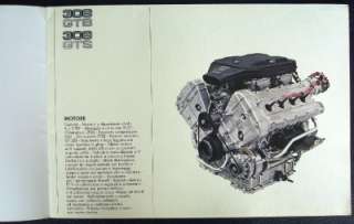 FERRARI 308 GTB GTS SPORTS CAR SALES BROCHURE  
