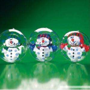 3x 25CM Snowman Ball Inflatable Pool Toy Party  